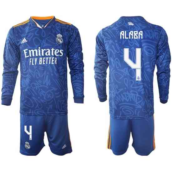 Men Real Madrid Long Sleeve Soccer Jerseys 542